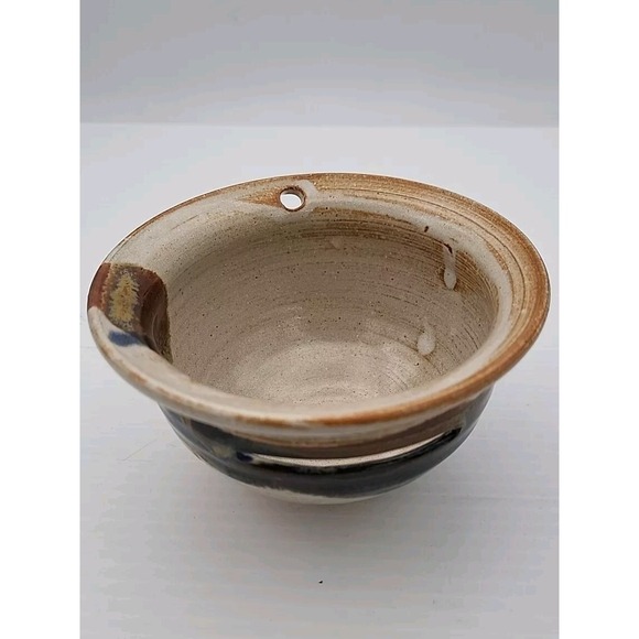 KitchenAid Other - Glazed Pottery Egg, Yolk Separator kitchen Decor pottery OOAK DRIP glaze Gadget